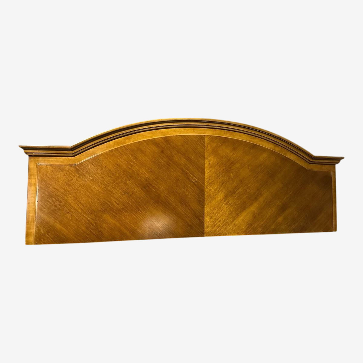 American of Martinsville King Size Banded Cherry Wood Headboard From Ritz-Carlton - Image 1