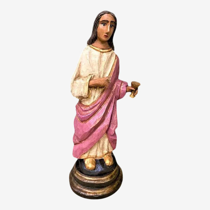 Large Mexican Santo Image of Santa Barbara by Jorge Morales Europa - Early 21st Century - Image 1