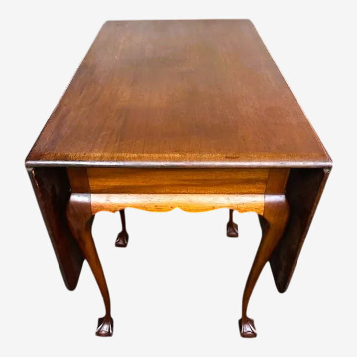 Antique English Style Mahogany Gate Leg Table - Made in Cambridge, Massachusetts Early 20th Century - Image 1