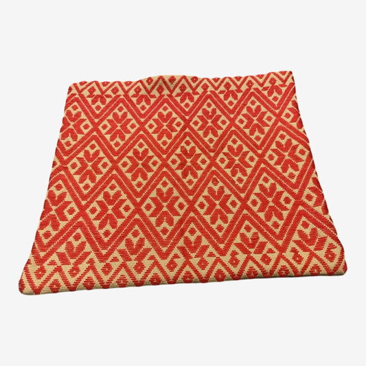 Hand Embroidered Indigenous Craft Pillow Cover From Guerrero, Mexico - Image 1